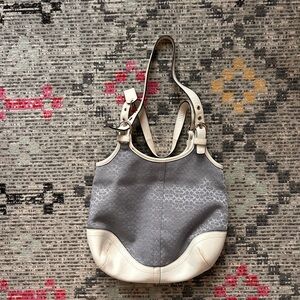 Vintage Coach Blue Shoulder Bag